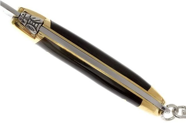 Forge De Laguiole Keychain Pocket Knife, Black Horn 4 Forge De Laguiole Keychain Pocket Knife, Black Horn - Image 4