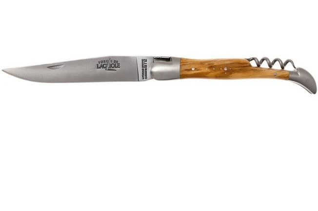 Forge De Laguiole With Corkscrew 22121INOL, Olive Wood 1 Forge De Laguiole With Corkscrew 22121INOL, Olive Wood
