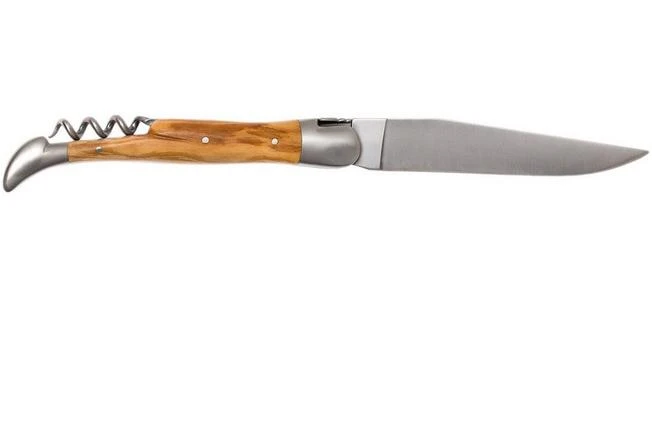 Forge De Laguiole With Corkscrew 22121INOL, Olive Wood 2 Forge De Laguiole With Corkscrew 22121INOL, Olive Wood - Image 2