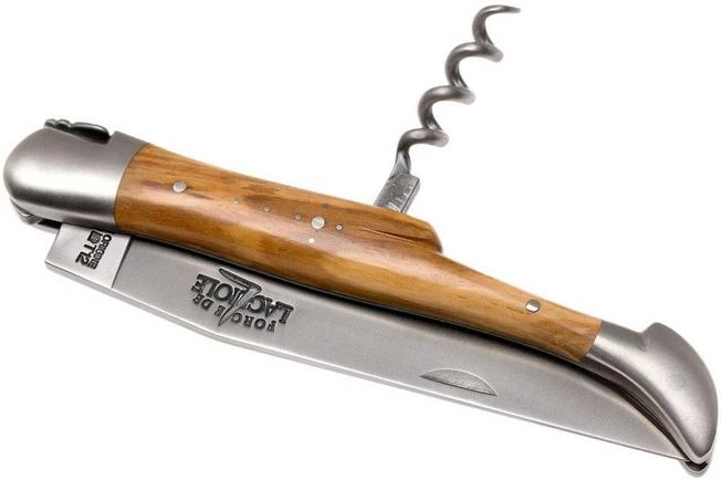 Forge De Laguiole With Corkscrew 22121INOL, Olive Wood 5 Forge De Laguiole With Corkscrew 22121INOL, Olive Wood - Image 5