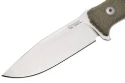 LionSteel M5 Sleipner, Green Canvas Micarta Survival Knife -Knives Store LI M5 CVG 03 lionsteel