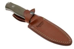 LionSteel M5 Sleipner, Green Canvas Micarta Survival Knife -Knives Store LI M5 CVG 06 lionsteel
