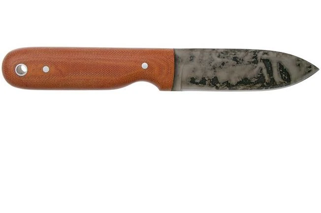 LT Wright Bushcrafter HC, 1075, Matte Natural Micarta, Leather Sheath, Bushcraft Knife 2 LT Wright Bushcrafter HC, 1075, Matte Natural Micarta, Leather Sheath, Bushcraft Knife - Image 2