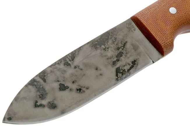 LT Wright Bushcrafter HC, 1075, Matte Natural Micarta, Leather Sheath, Bushcraft Knife 3 LT Wright Bushcrafter HC, 1075, Matte Natural Micarta, Leather Sheath, Bushcraft Knife - Image 3