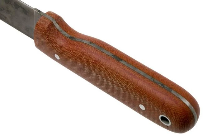 LT Wright Bushcrafter HC, 1075, Matte Natural Micarta, Leather Sheath, Bushcraft Knife 4 LT Wright Bushcrafter HC, 1075, Matte Natural Micarta, Leather Sheath, Bushcraft Knife - Image 4