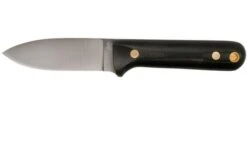 LT Wright Next Gen, A2, Matte Black Micarta, Leather Sheath, Bushcraft Knife