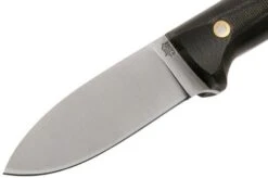 LT Wright Next Gen, A2, Matte Black Micarta, Leather Sheath, Bushcraft Knife -Knives Store LT NG BM LS 03 lt wright