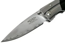Mcusta MC-142G Ripple, SPG2 Black Pakka Wood Pocket Knife -Knives Store MC 0142G 03 mcusta