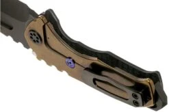 Medford Praetorian Genesis G S35VN, PVD Droppoint Blade, Black G10 Handle, PVD Hardware Pocket Knife -Knives Store MF 21 GN 03 05 medford