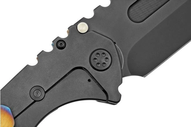 Medford Praetorian T S35VN, PVD Tanto, Faced/Flm Bronze, Tiger Stripes, PVD Hardware Pocket Knife 5 Medford Praetorian T S35VN, PVD Tanto, Faced/Flm Bronze, Tiger Stripes, PVD Hardware Pocket Knife - Image 5