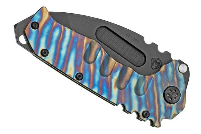 Medford Praetorian T S35VN, PVD Tanto, Faced/Flm Bronze, Tiger Stripes, PVD Hardware Pocket Knife 7 Medford Praetorian T S35VN, PVD Tanto, Faced/Flm Bronze, Tiger Stripes, PVD Hardware Pocket Knife - Image 7