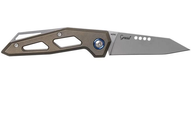 MKM Edge EG-TBR Bronze Stonewashed Titanium Pocket Knife, Graciut Design 2 MKM Edge EG-TBR Bronze Stonewashed Titanium Pocket Knife, Graciut Design - Image 2