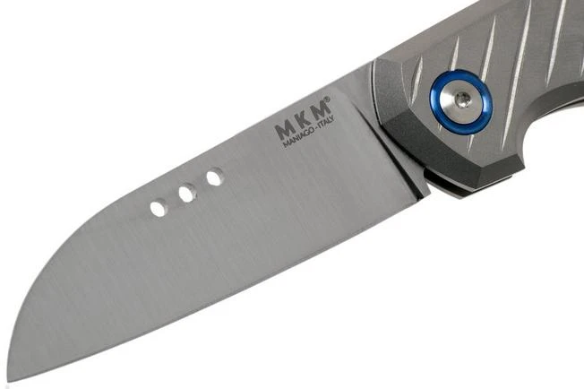 MKM Root RT-GCT Titanium Green Canvas Micarta Pocket Knife, Jens Anso Design 3 MKM Root RT-GCT Titanium Green Canvas Micarta Pocket Knife, Jens Anso Design - Image 3