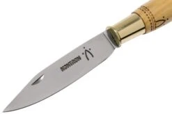 Nontron No. 25 Turning Ferrule, Boxwood, Clog Shape NN25 Pocket Knife -Knives Store NN25 03 nontron