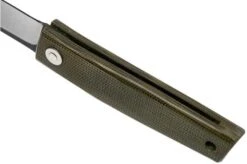 Ohta FK5 Higonokami-pocket Knife, Green Canvas Micarta -Knives Store OHTA OFF FK5 M G 05 ohta knives