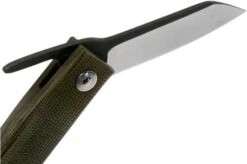 Ohta FK5 Higonokami-pocket Knife, Green Canvas Micarta -Knives Store OHTA OFF FK5 M G 06 ohta knives