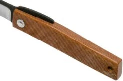 Ohta FK7 Higonokami-pocket Knife, Natural Canvas Micarta -Knives Store OHTA OFF FK7 M N 06 ohta knives