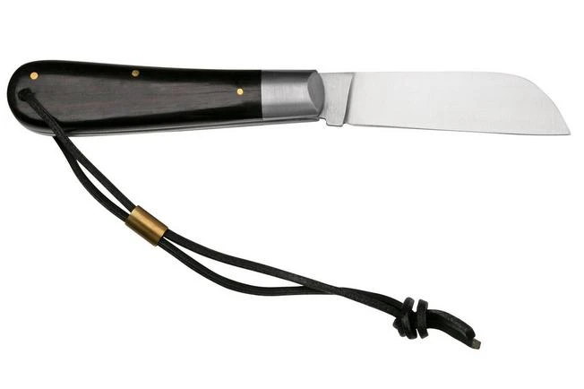 Otter Anchor Knife SET 173 Large Stainless, Grenadilla, Brass Anchor, Leather Strap, Pocket Knife 2 Otter Anchor Knife SET 173 Large Stainless, Grenadilla, Brass Anchor, Leather Strap, Pocket Knife - Image 2