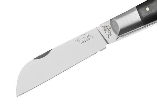 Otter Anchor Knife SET 173 Large Stainless, Grenadilla, Brass Anchor, Leather Strap, Pocket Knife 3 Otter Anchor Knife SET 173 Large Stainless, Grenadilla, Brass Anchor, Leather Strap, Pocket Knife - Image 3