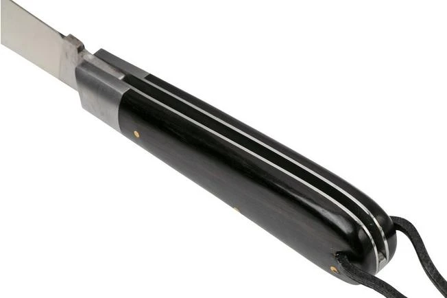 Otter Anchor Knife SET 173 Large Stainless, Grenadilla, Brass Anchor, Leather Strap, Pocket Knife 4 Otter Anchor Knife SET 173 Large Stainless, Grenadilla, Brass Anchor, Leather Strap, Pocket Knife - Image 4