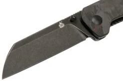 QSP Knife Penguin QS130-URD Red Shredded Carbon Fibre G10, Blackwashed, Pocket Knife 9 QSP Knife Penguin QS130-URD Red Shredded Carbon Fibre G10, Blackwashed, Pocket Knife -Knives Store QS130 URD 03 qsp knife