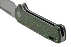 QSP Knife Penguin QS130SJ-E1, CPM 20CV Stonewashed, Fat Carbon Jungle Wear, Slipjoint Pocket Knife -Knives Store QS130SJ E1 04 qsp