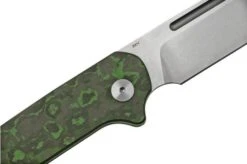 QSP Knife Penguin QS130SJ-E1, CPM 20CV Stonewashed, Fat Carbon Jungle Wear, Slipjoint Pocket Knife -Knives Store QS130SJ E1 05 qsp