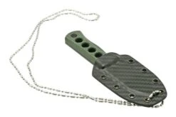 QSP Knife Canary QS141-C2 Blackwashed, Black Green G10, Neck Knife 11 QSP Knife Canary QS141-C2 Blackwashed, Black Green G10, Neck Knife -Knives Store QS141 C2 06 qsp