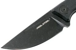 Real Steel Receptor 3551 Blackwashed Fixed Knife, Ostap Hel Design -Knives Store RL3551 03 real steel