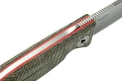 Real Steel CVX-80 OD Green Micarta 3562 Convex Bushcraft Knife, Poltergeist Design -Knives Store RL3562 05 realsteel