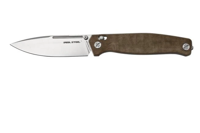 Real Steel Huginn 7651GM Natural Micarta, Pocket Knife 1 Real Steel Huginn 7651GM Natural Micarta, Pocket Knife