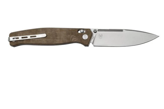 Real Steel Huginn 7651GM Natural Micarta, Pocket Knife 2 Real Steel Huginn 7651GM Natural Micarta, Pocket Knife - Image 2