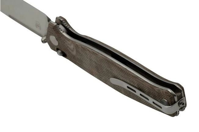 Real Steel Huginn 7651GM Natural Micarta, Pocket Knife 4 Real Steel Huginn 7651GM Natural Micarta, Pocket Knife - Image 4