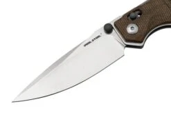 Real Steel Sacra, 7711N Natural Micarta, Stonewashed K110 Pocket Knife -Knives Store RL7711N 03 realsteel