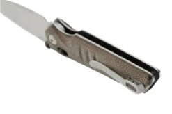 Real Steel Sacra, 7711N Natural Micarta, Stonewashed K110 Pocket Knife -Knives Store RL7711N 04 realsteel