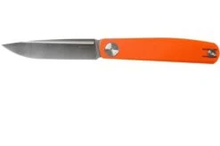 Real Steel G-Slip 7842 Orange Slipjoint Pocket Knife, Ostap Hel Design