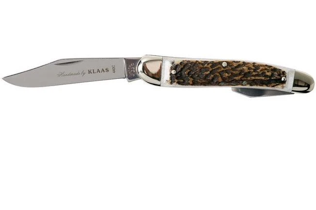 Robert Klaas Classic Line 100mm, Real Stag Pocket Knife With Bottle Opener 1 Robert Klaas Classic Line 100mm, Real Stag Pocket Knife With Bottle Opener