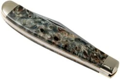 Robert Klaas US Trapper Damast 95mm Poplar Burl 412-1-8MAP-BL -Knives Store RS412 1 8MAP BL 1 04 robert klaas