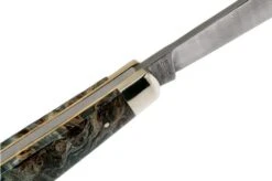 Robert Klaas US Trapper Damast 95mm Poplar Burl 412-1-8MAP-BL -Knives Store RS412 1 8MAP BL 1 06 robert klaas