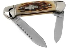 Rough Ryder Mini Canoe Amber Bone RR058 Slipjoint Pocket Knife
