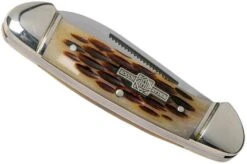 Rough Ryder Mini Canoe Amber Bone RR058 Slipjoint Pocket Knife -Knives Store RY058 04 rough ryder