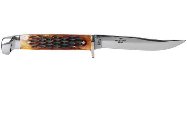 Rough Ryder Small Hunter Amber Bone RR1033 Hunting Knife 2 Rough Ryder Small Hunter Amber Bone RR1033 Hunting Knife - Image 2