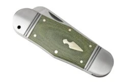 Rough Ryder Reserve Hippo Toe OD Green Micarta, RRR015 Slipjoint Pocket Knife -Knives Store RYR015 06 roughryder