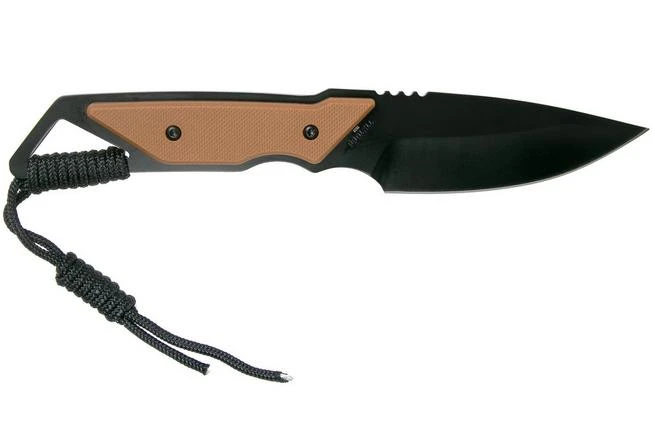 Schrade Frontier Fixed Knife 4" 1121086 Tan & Black FRN Pocket Knife 2 Schrade Frontier Fixed Knife 4" 1121086 Tan & Black FRN Pocket Knife - Image 2