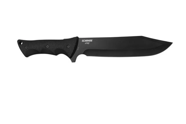 Schrade Leroy Fixed Blade 650942, Black Survival Knife 2 Schrade Leroy Fixed Blade 650942, Black Survival Knife - Image 2