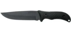 Schrade Frontier Fixed Blade SCHF38, 1095 Carbon Steel, Fixed Knife With Sharpening Stone & Firesteel
