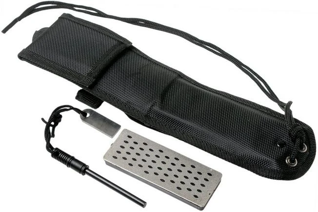 Schrade Frontier Fixed Blade SCHF38, 1095 Carbon Steel, Fixed Knife With Sharpening Stone & Firesteel 8 Schrade Frontier Fixed Blade SCHF38, 1095 Carbon Steel, Fixed Knife With Sharpening Stone & Firesteel - Image 8