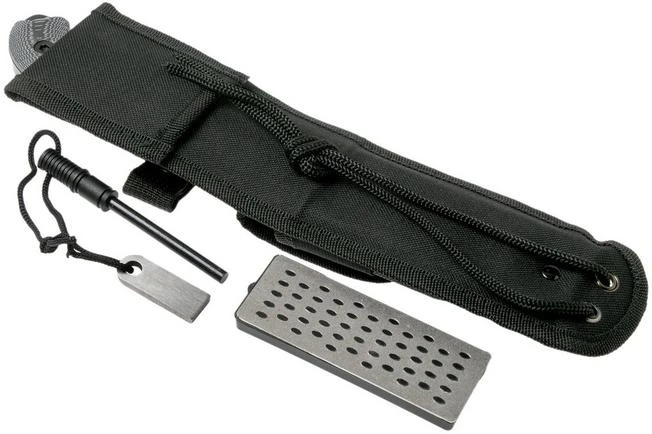 Schrade Frontier 5" Fixed Blade SCHF51M Micarta, 1095 Carbon Steel, Fixed Knife With Sharpening Stone & Firesteel 8 Schrade Frontier 5" Fixed Blade SCHF51M Micarta, 1095 Carbon Steel, Fixed Knife With Sharpening Stone & Firesteel - Image 8