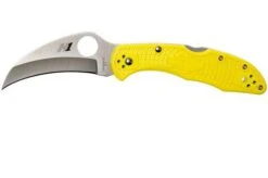 Spyderco Tasman Salt 2 C106PYL2 Plain Edge Pocket Knife, Yellow