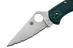 Spyderco Delica 4 K390 C11FSK390 Serrated Pocket Knife -Knives Store SPC11FSK390 03 spyderco